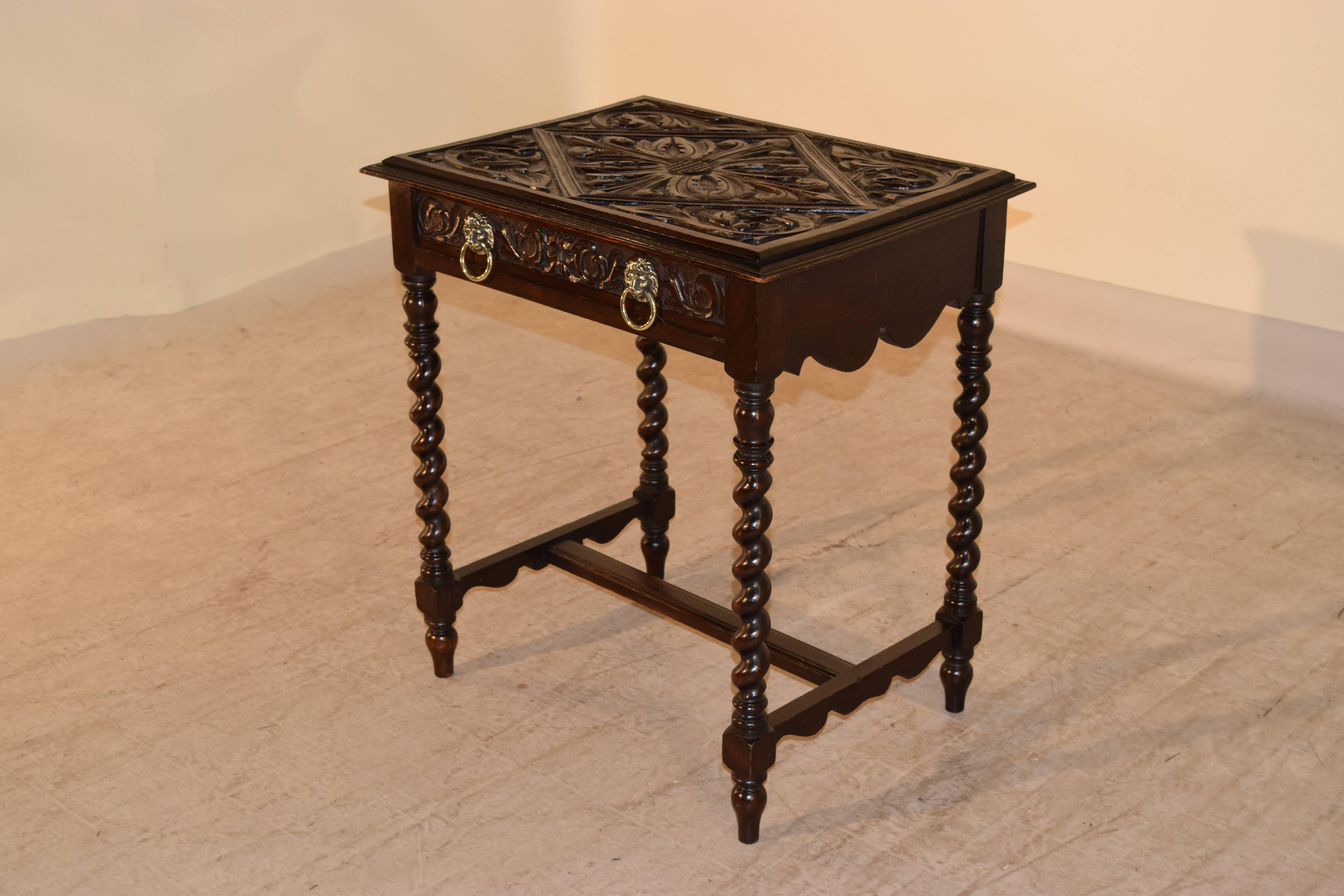 19th Century, English Carved Side Table 2