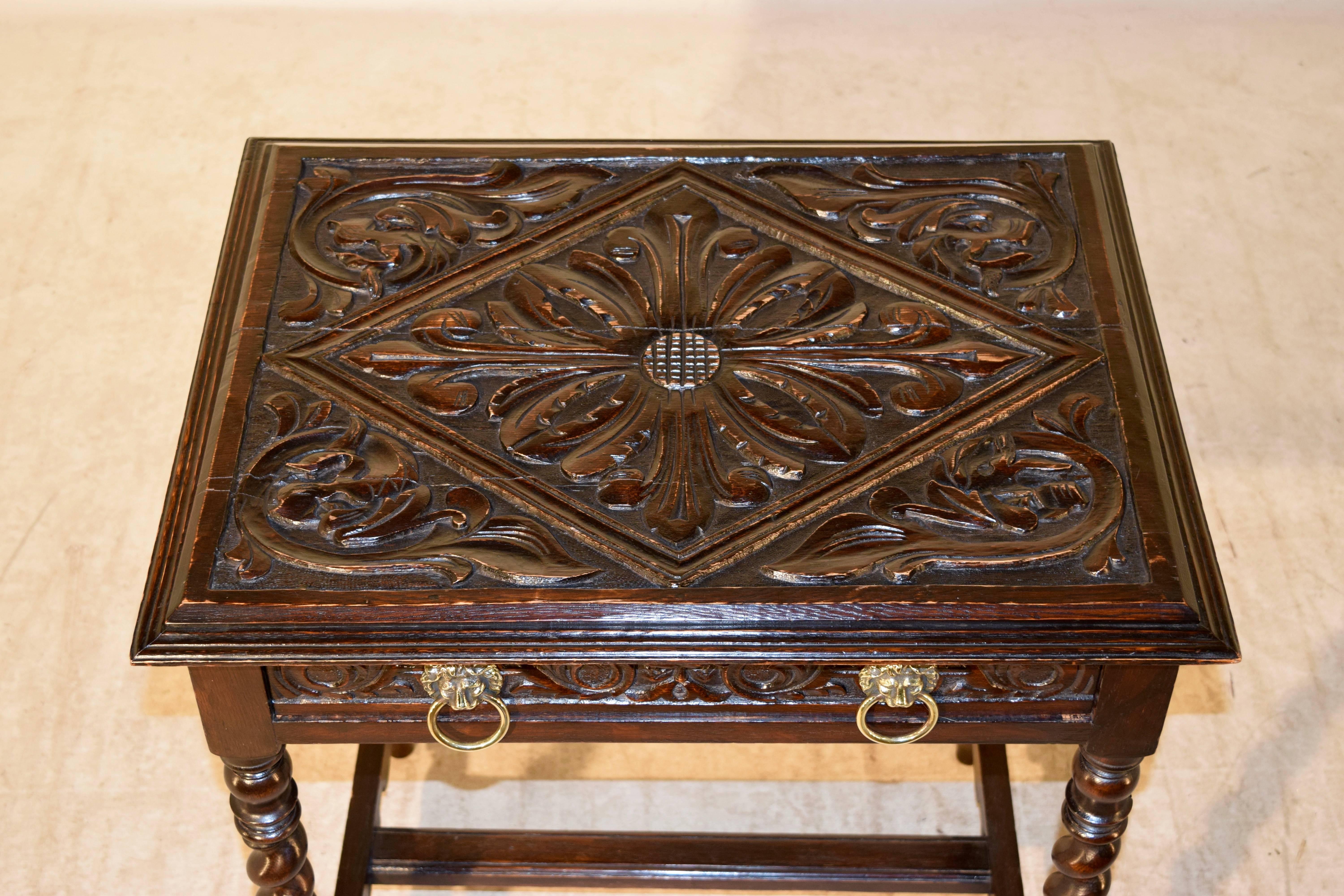 19th Century, English Carved Side Table 5
