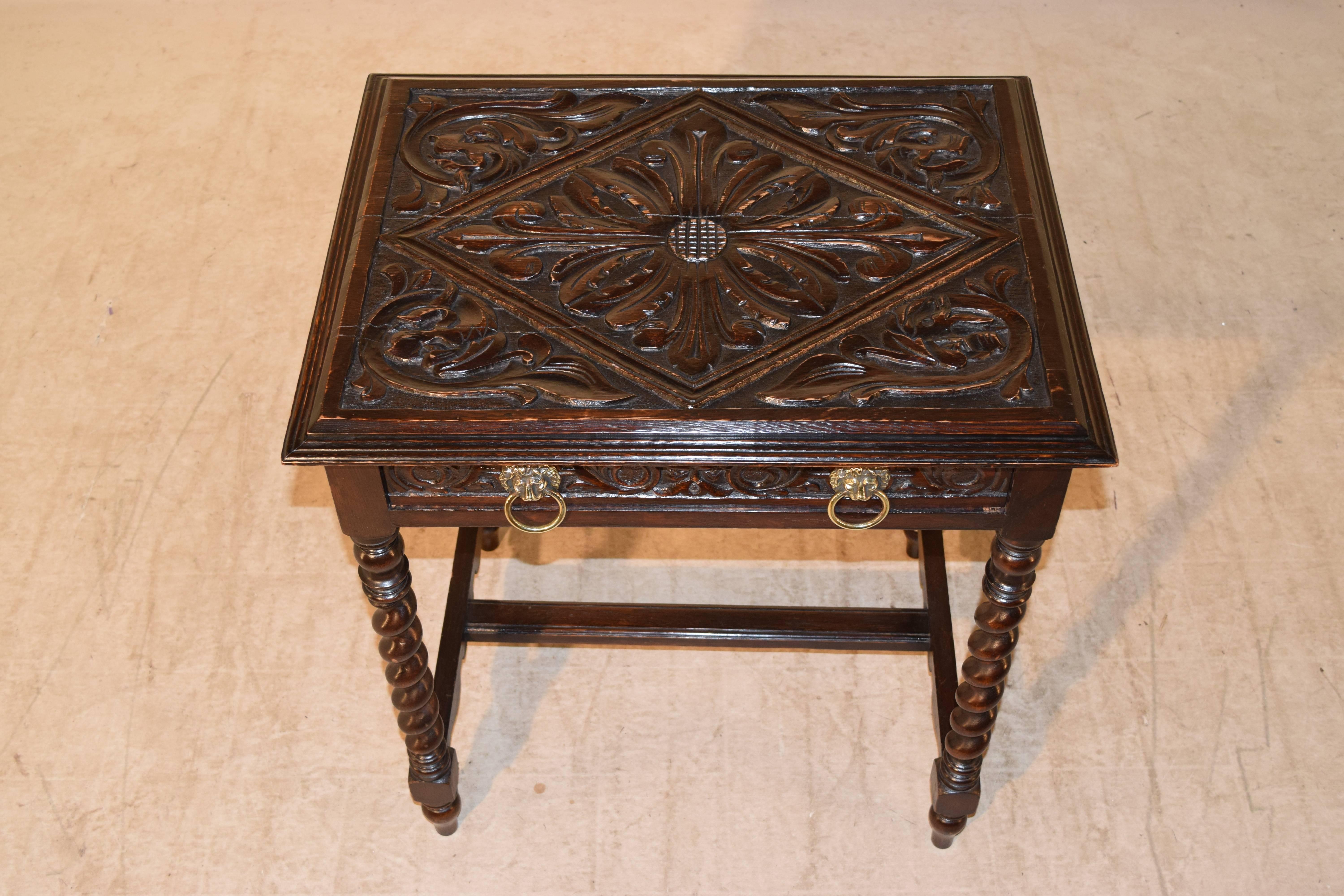 19th Century, English Carved Side Table 4