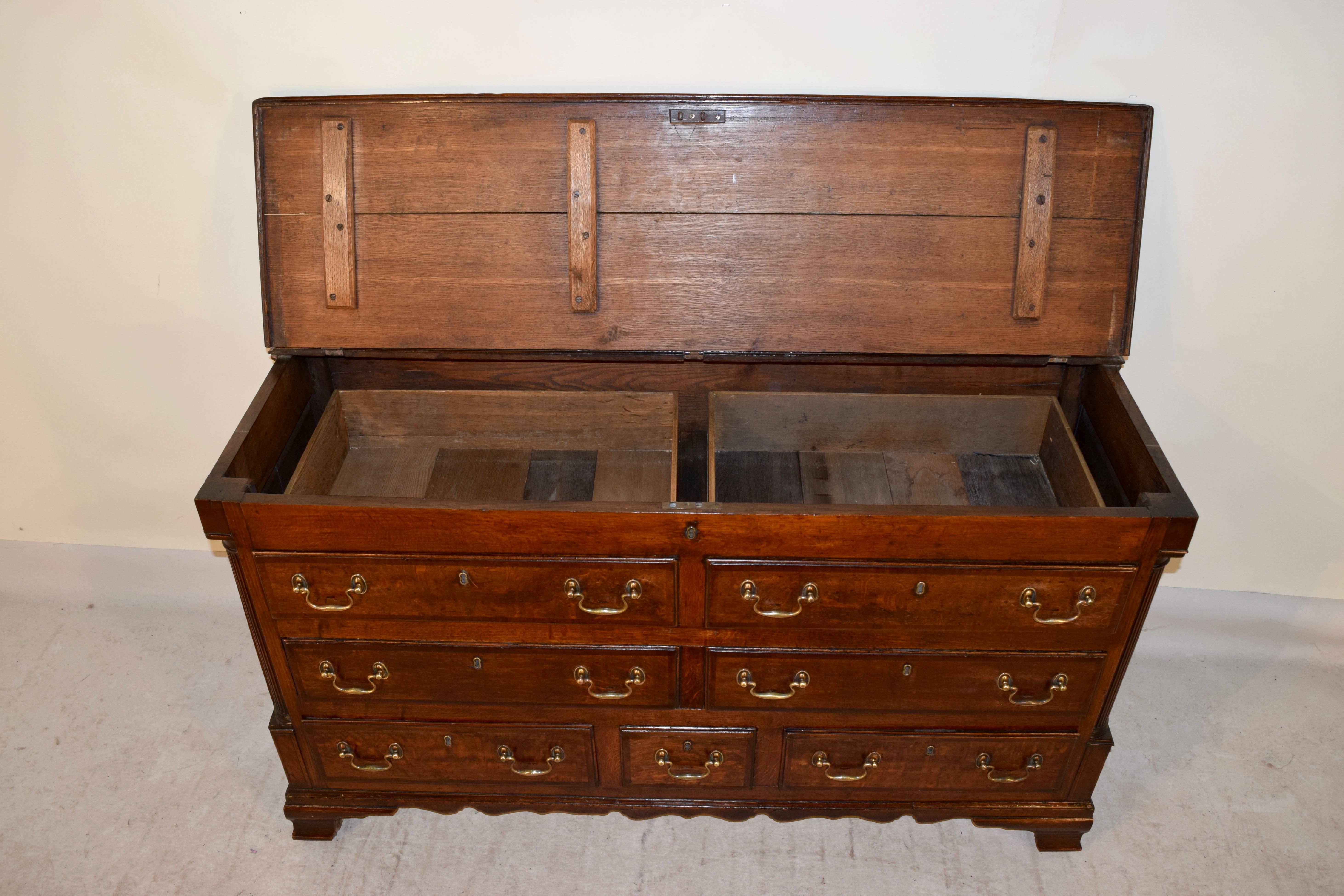Early 19th Century Converted Lancashire Mule Chest 1