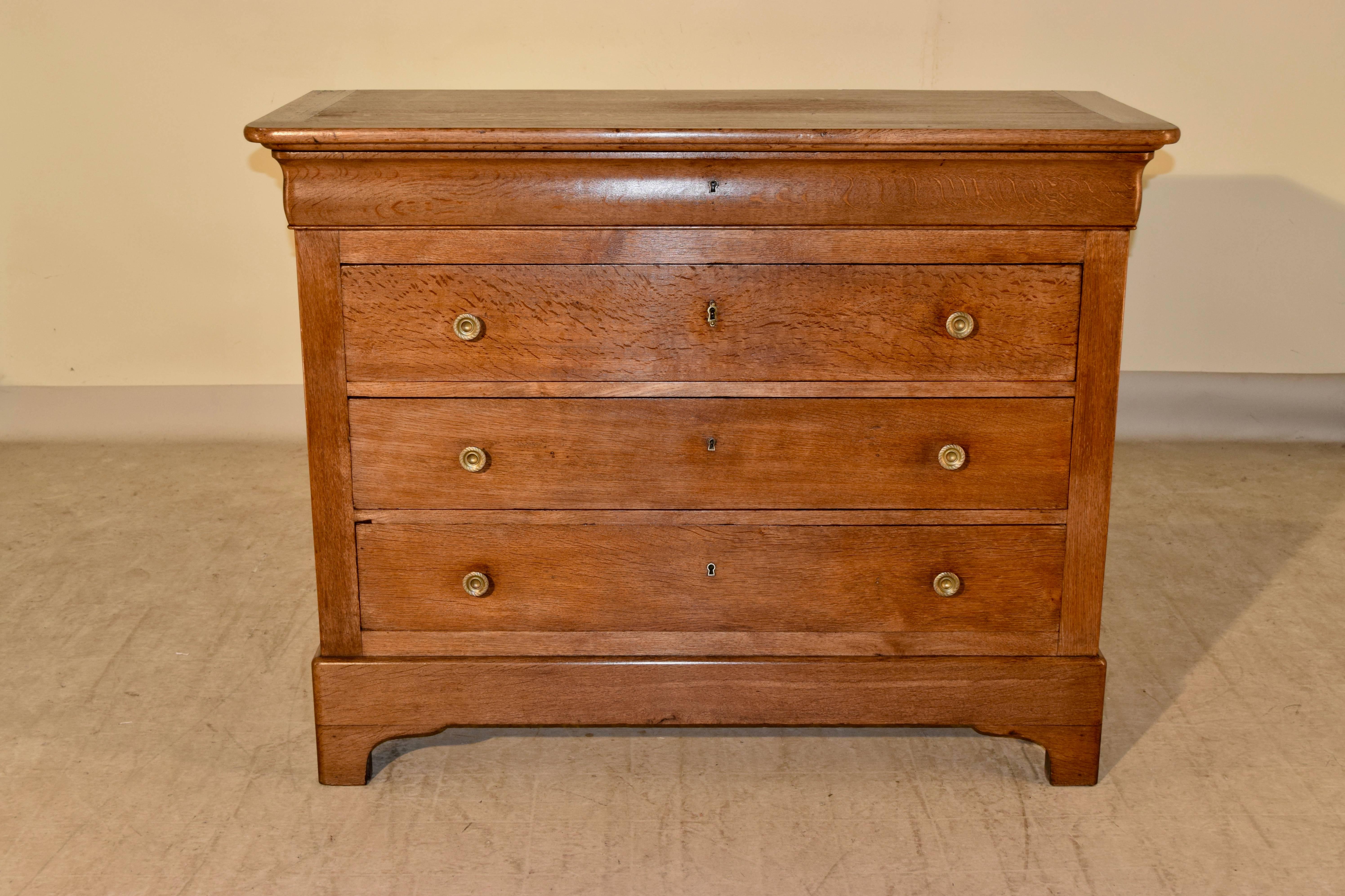 French 19th Century Louis Phillipe Commode in Oak