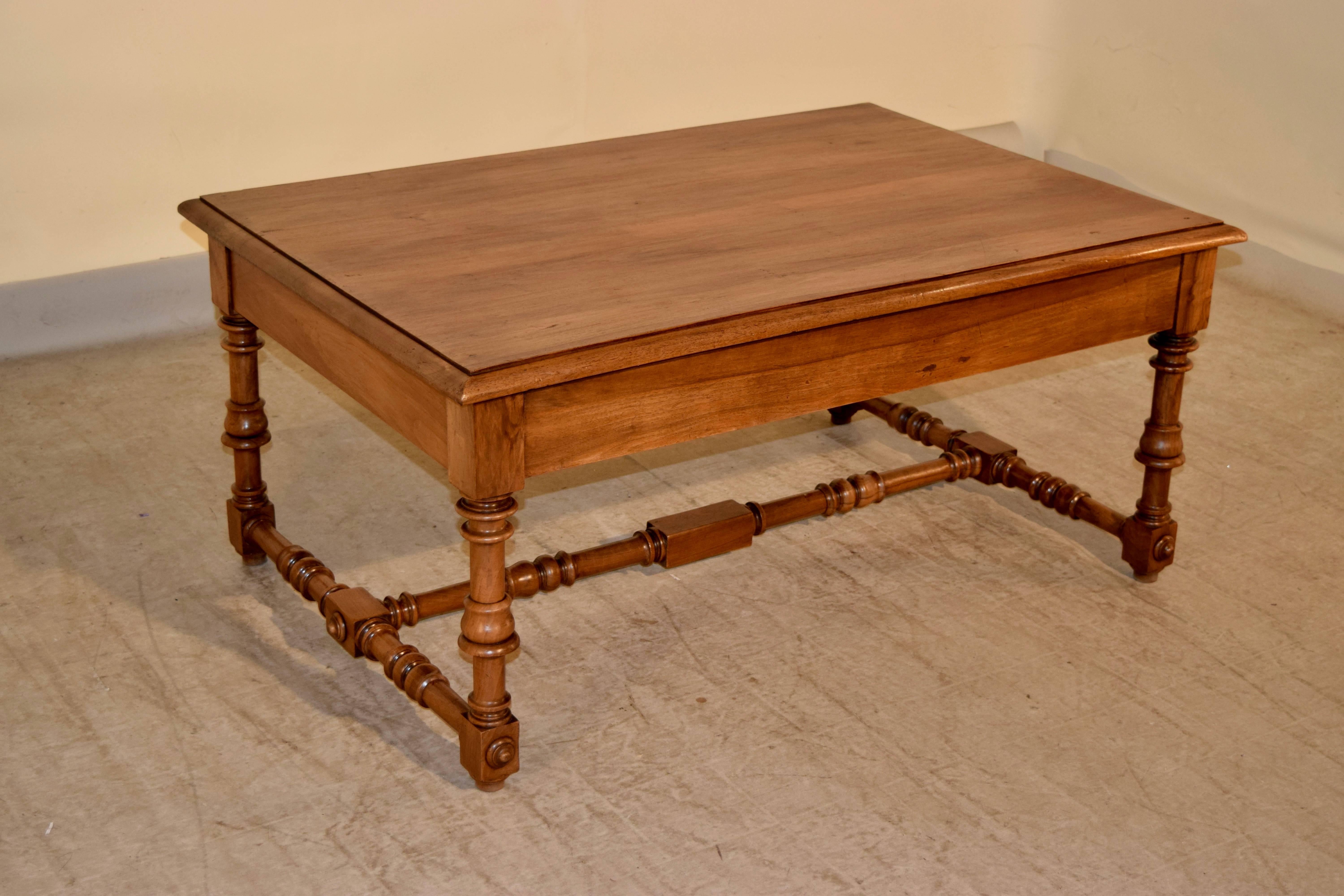 Louis Philippe 19th Century French Walnut Coffee Table