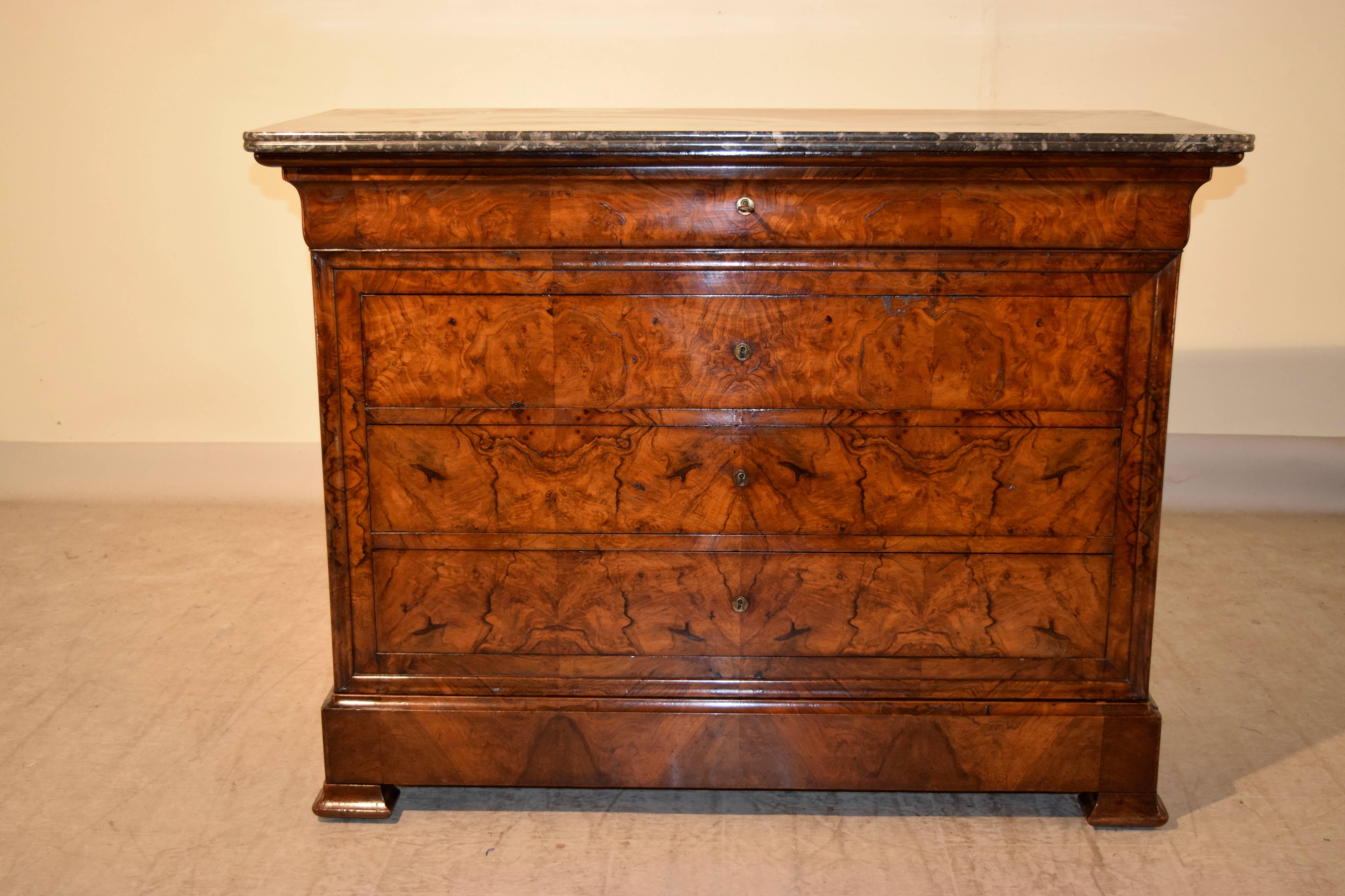 19th Century Louis Philippe Commode with Marble Top 1