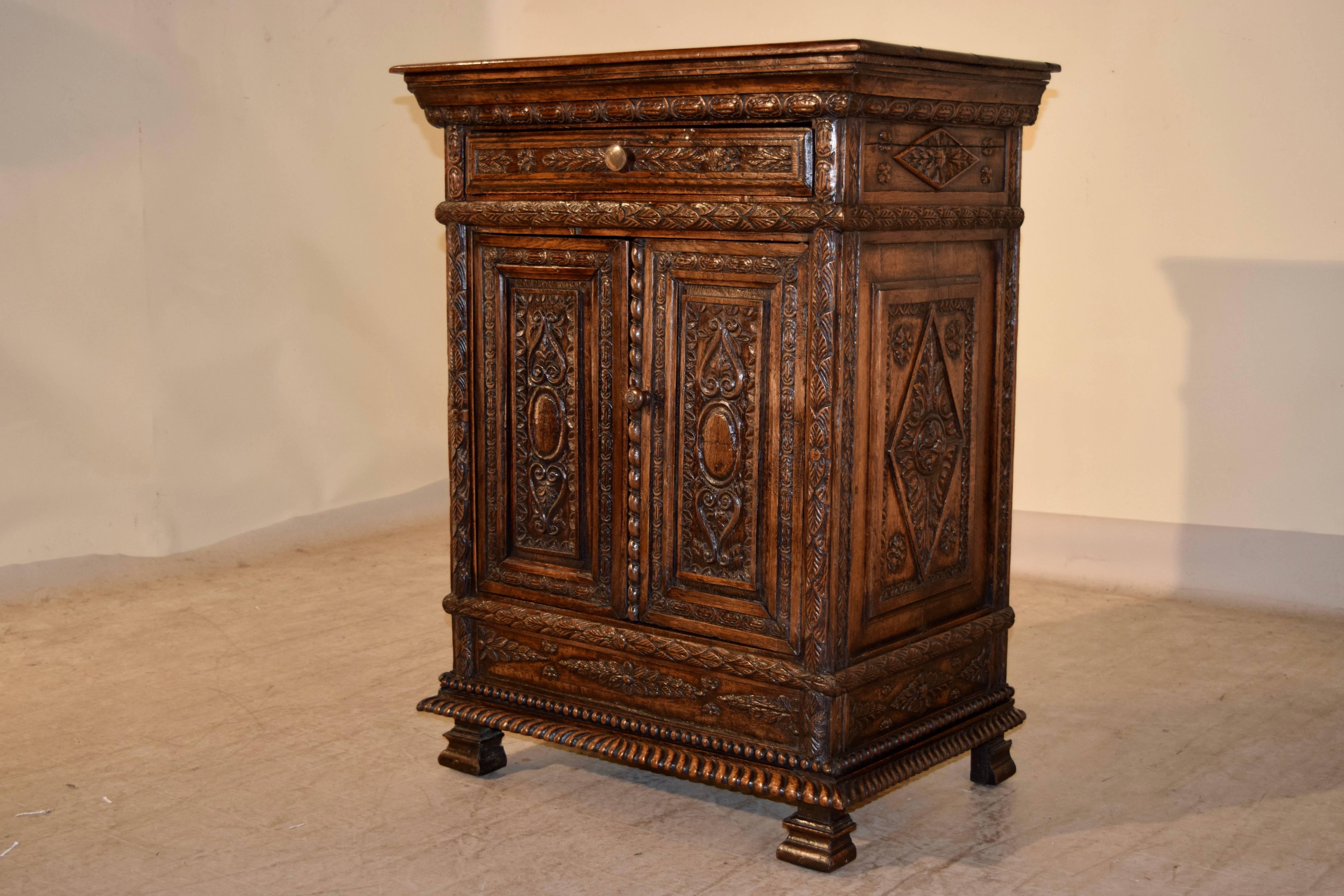 Louis XV 19th Century French Carved Cabinet