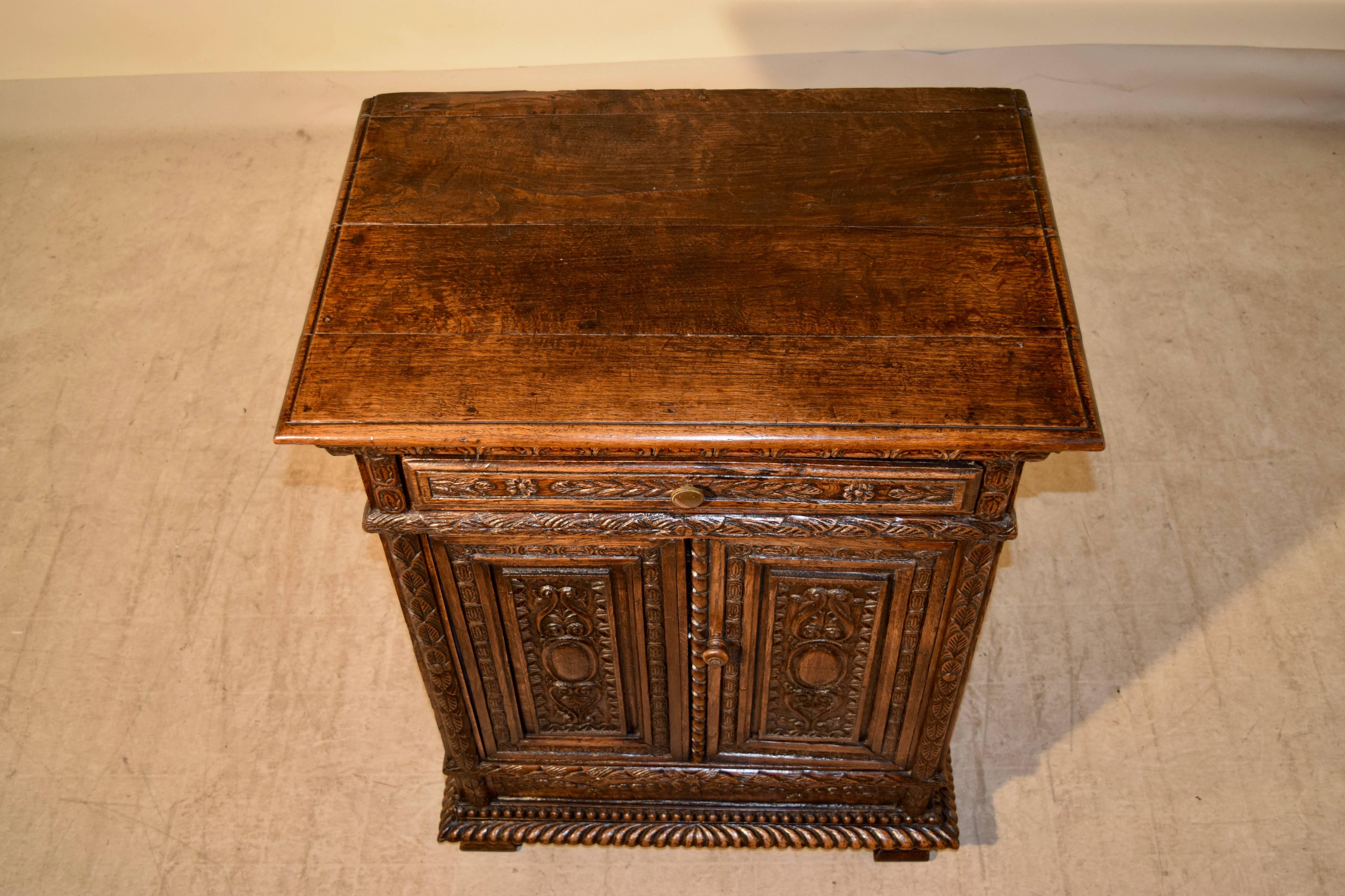 19th Century French Carved Cabinet 1