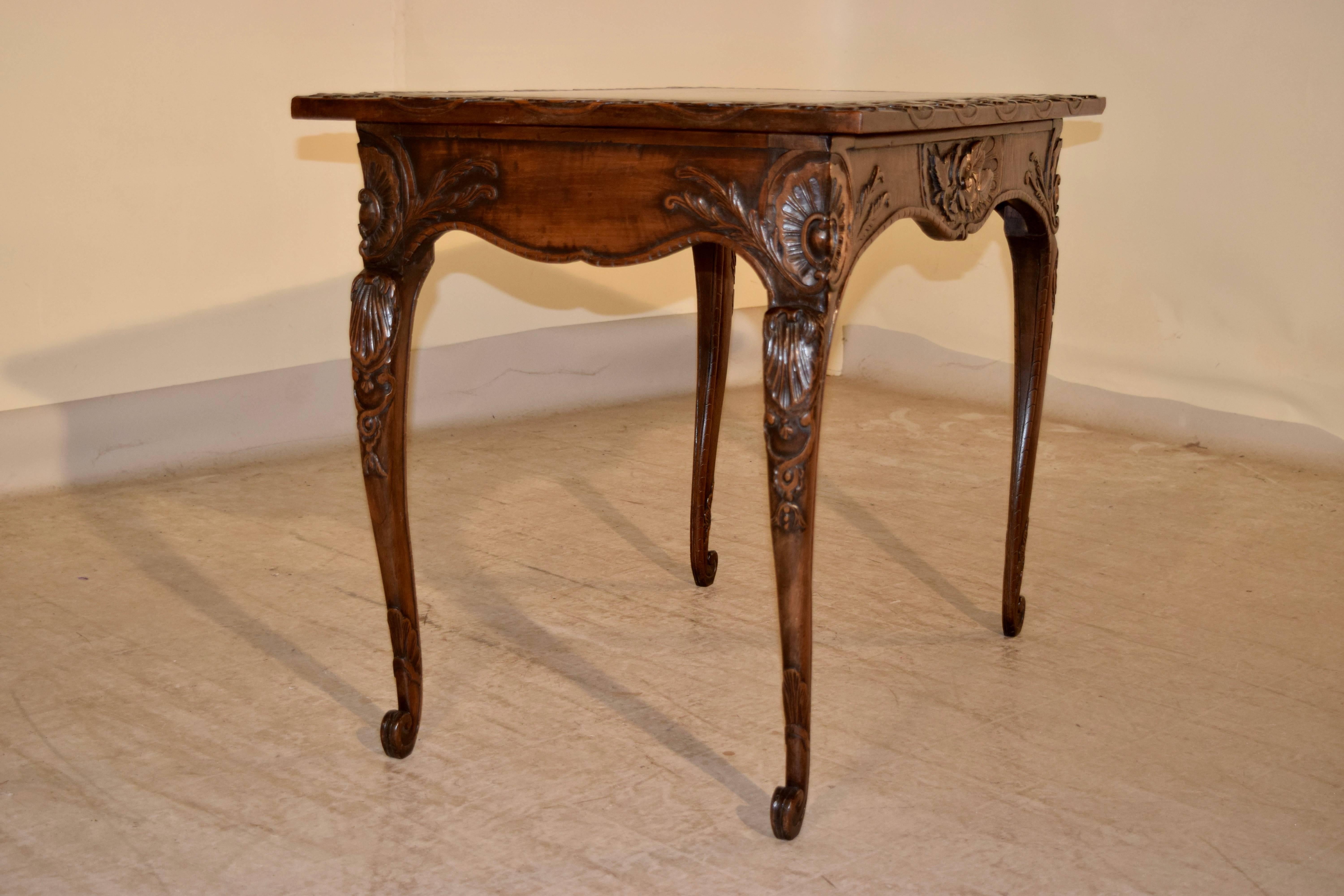 Hand-Carved Early 19th Century Irish Side Table