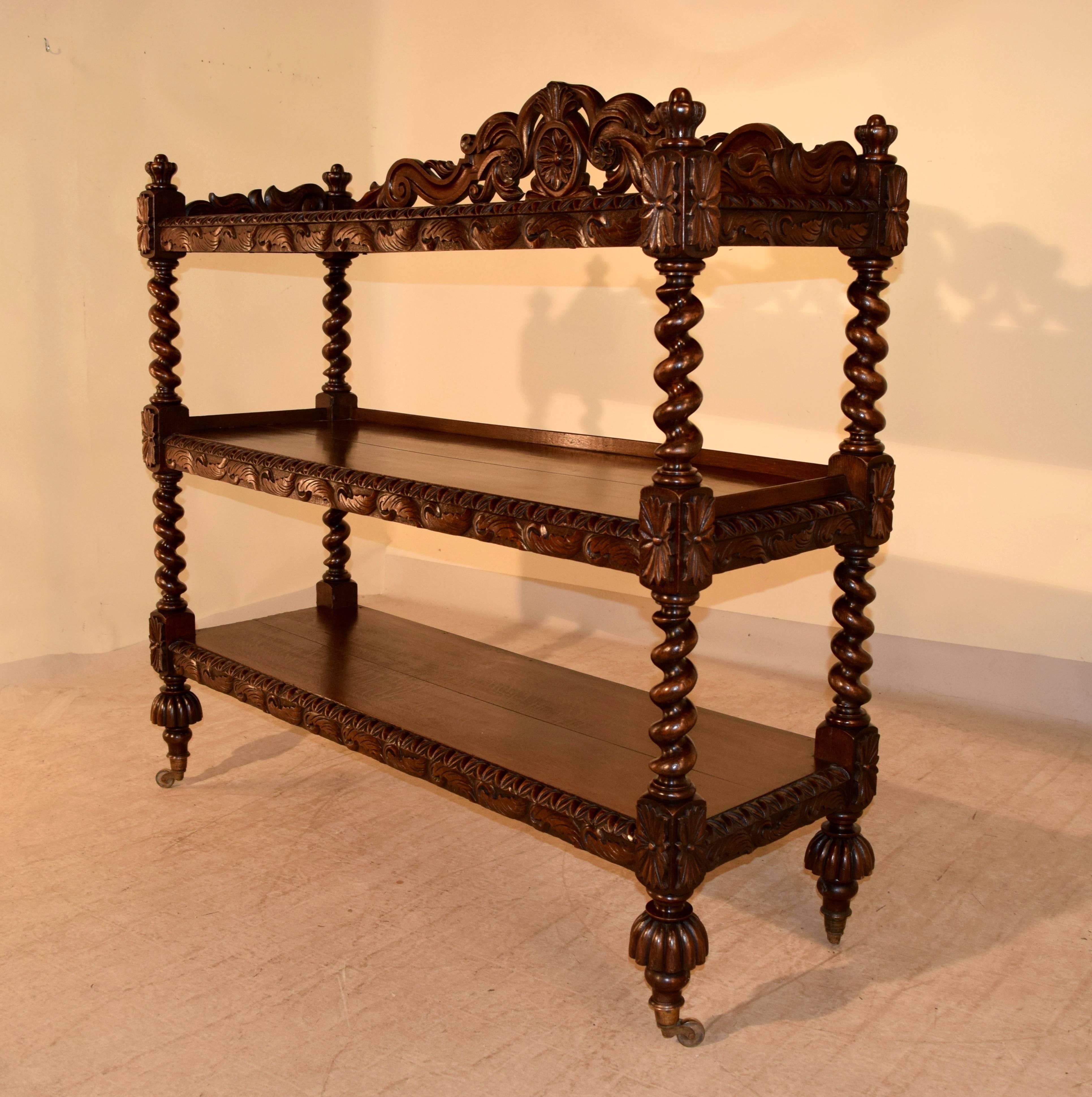 19th Century French Carved Shelf In Good Condition In High Point, NC