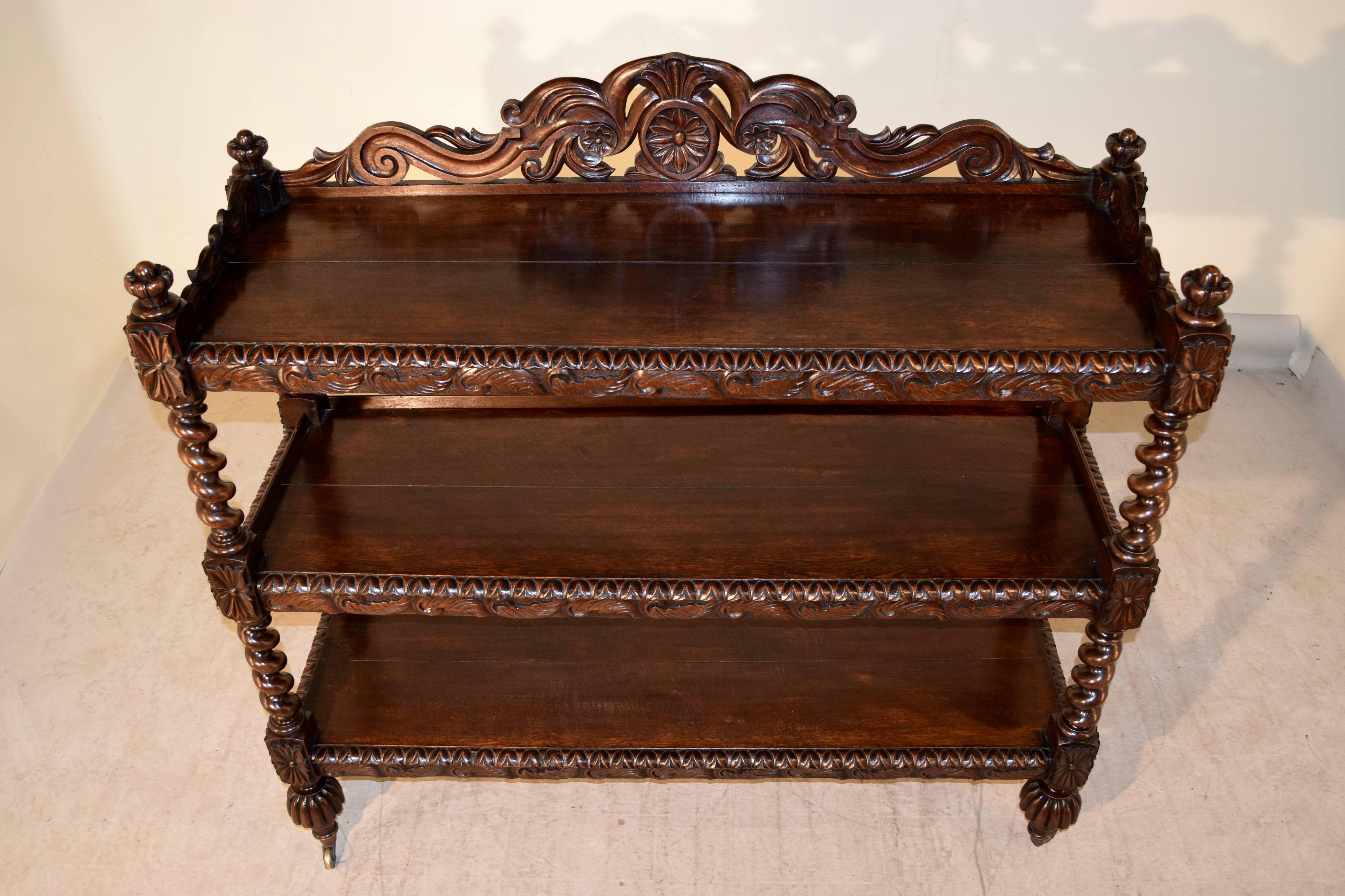 19th Century French Carved Shelf 1