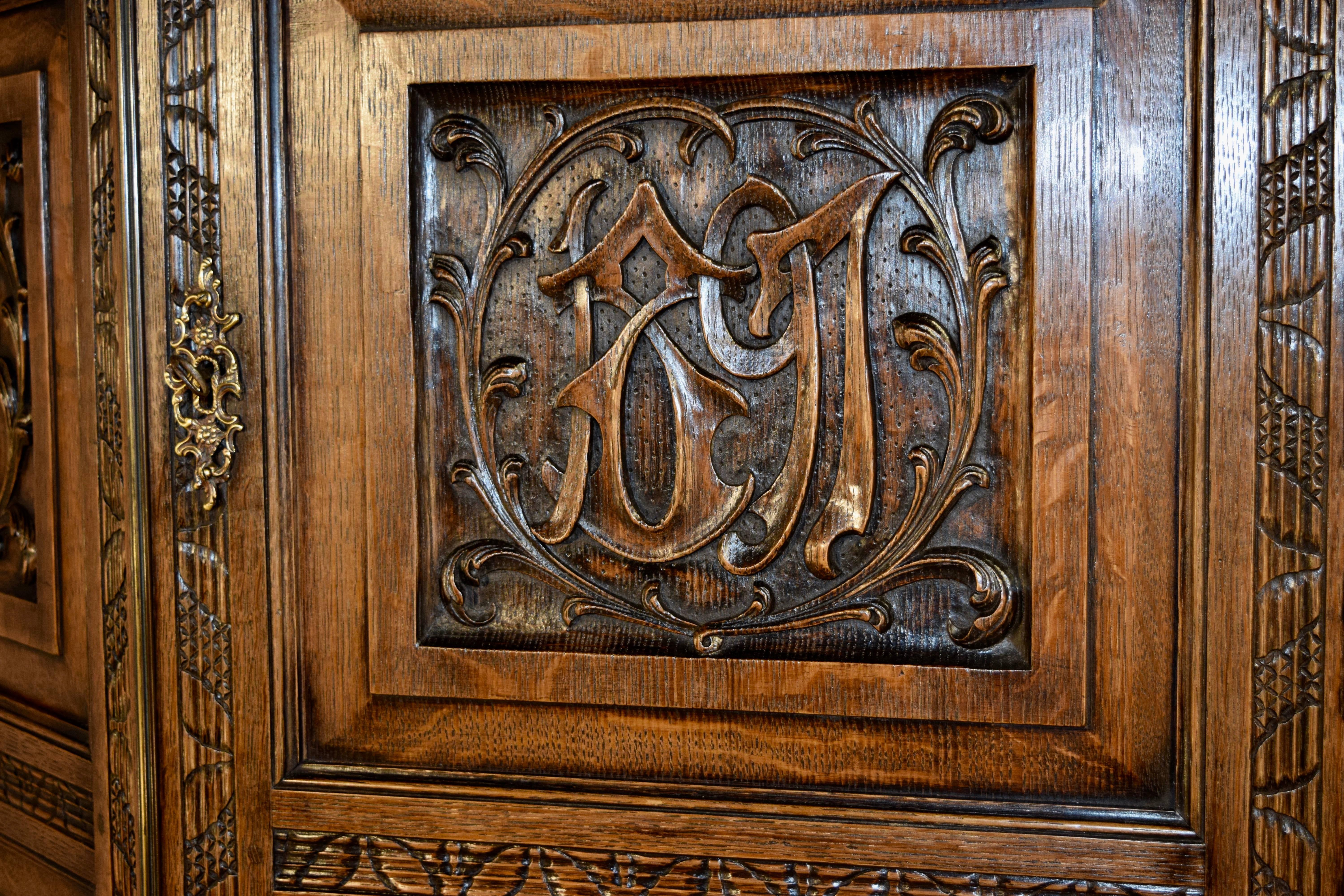 Gothic Late 19th Century English Cloak Cupboard