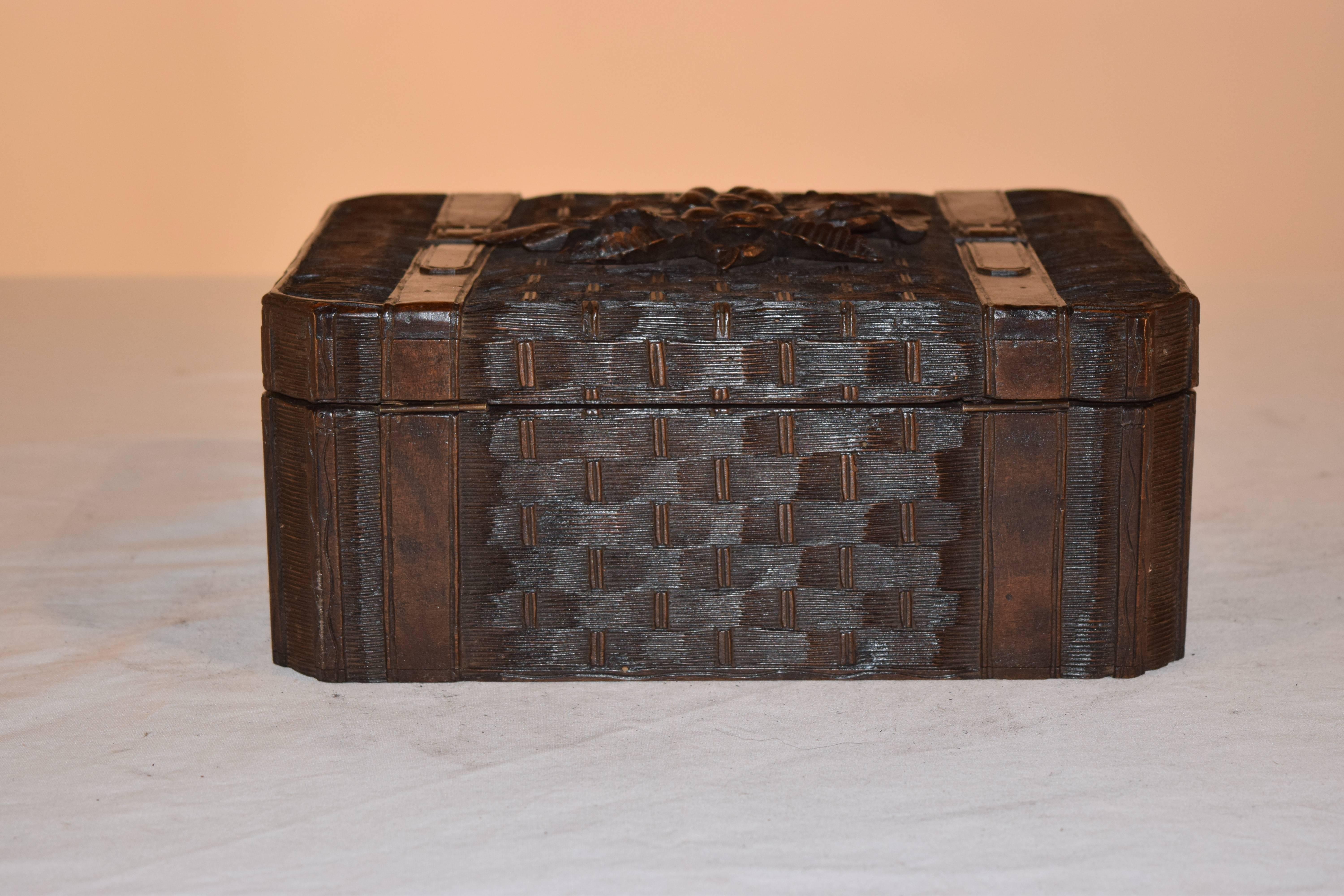 19th Century Black Forest Dresser Box In Good Condition In High Point, NC