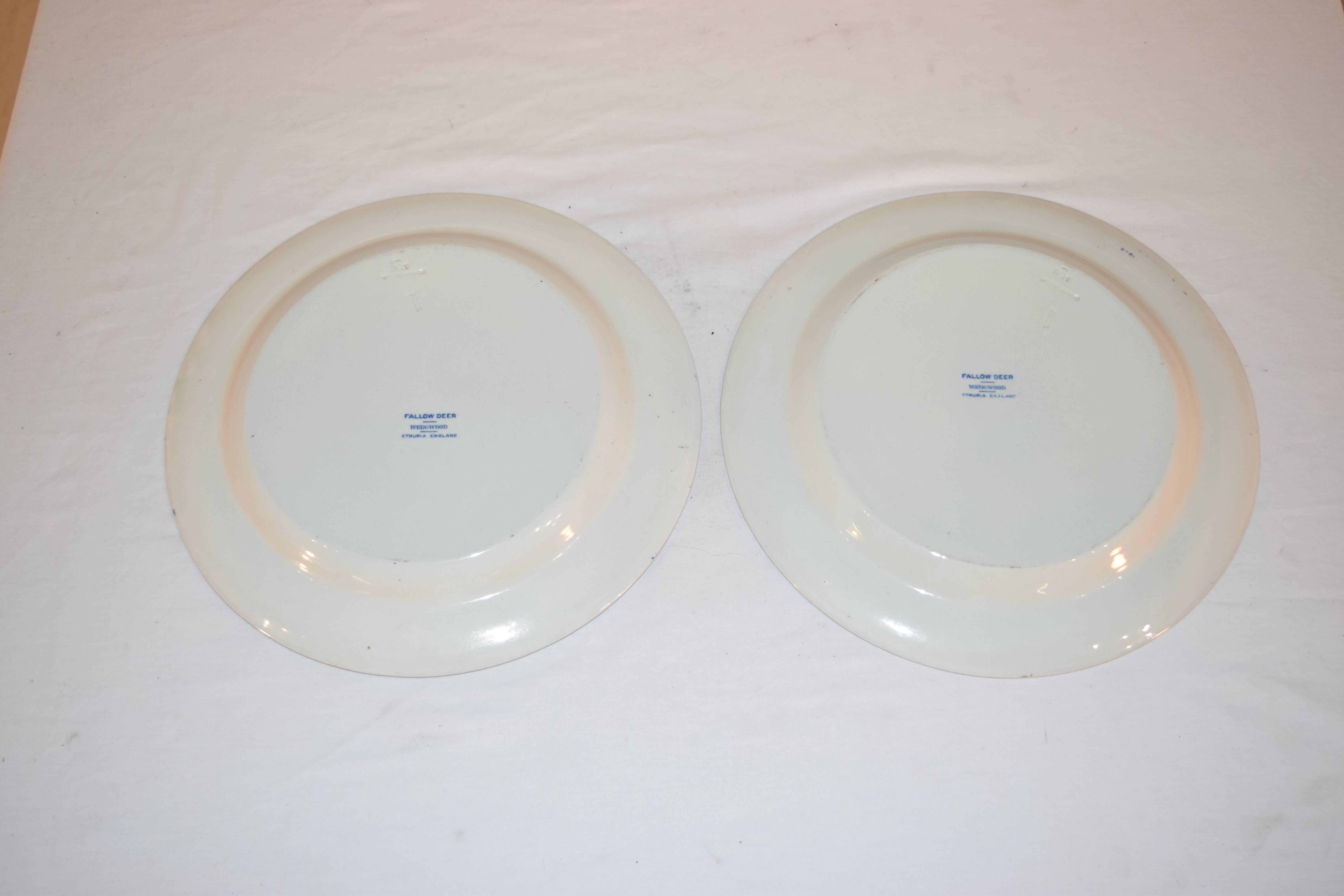 Pair of wedgwood chargers in their famous 