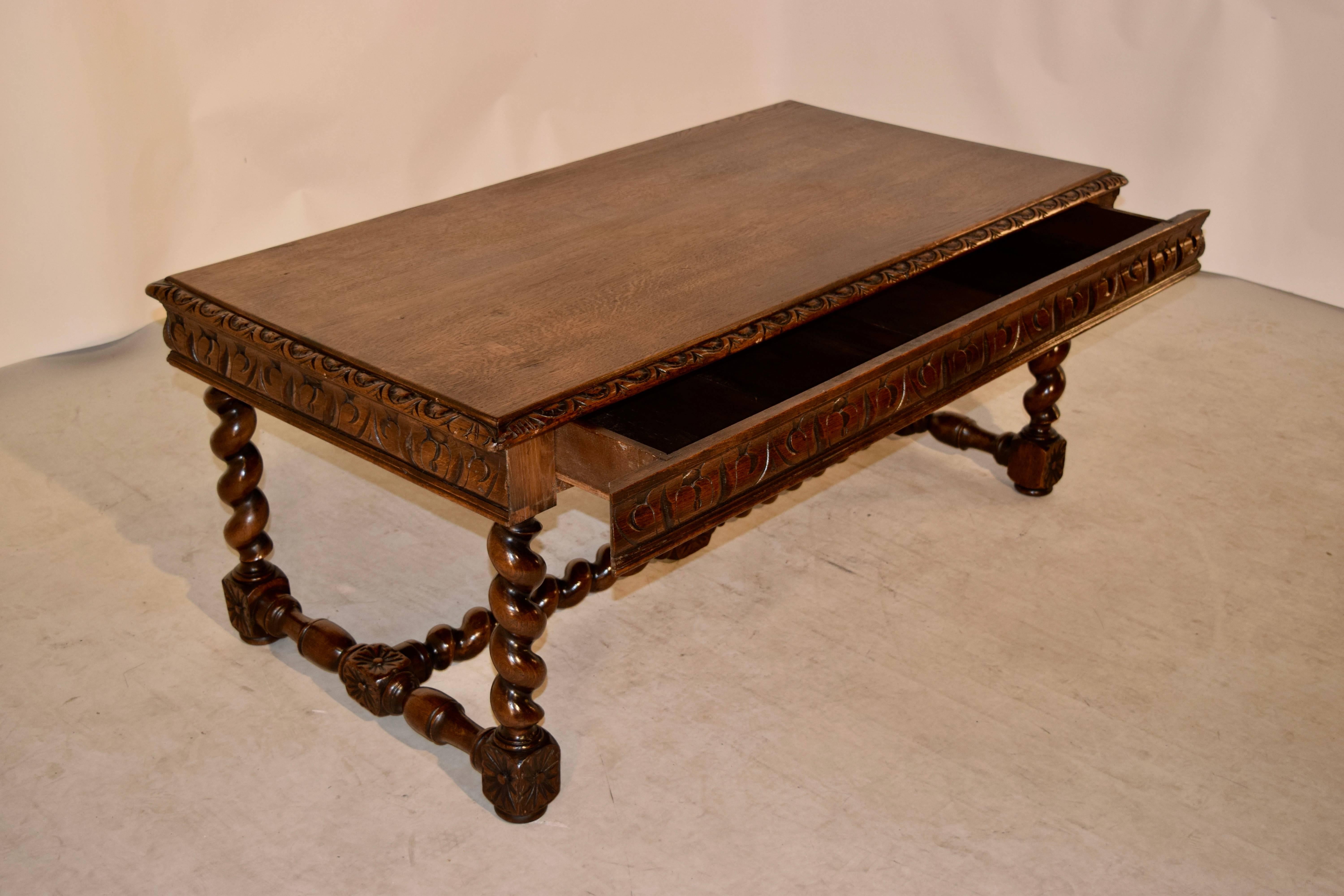 19th Century French Coffee Table In Excellent Condition In High Point, NC