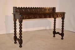 19th Century English Carved Long Console