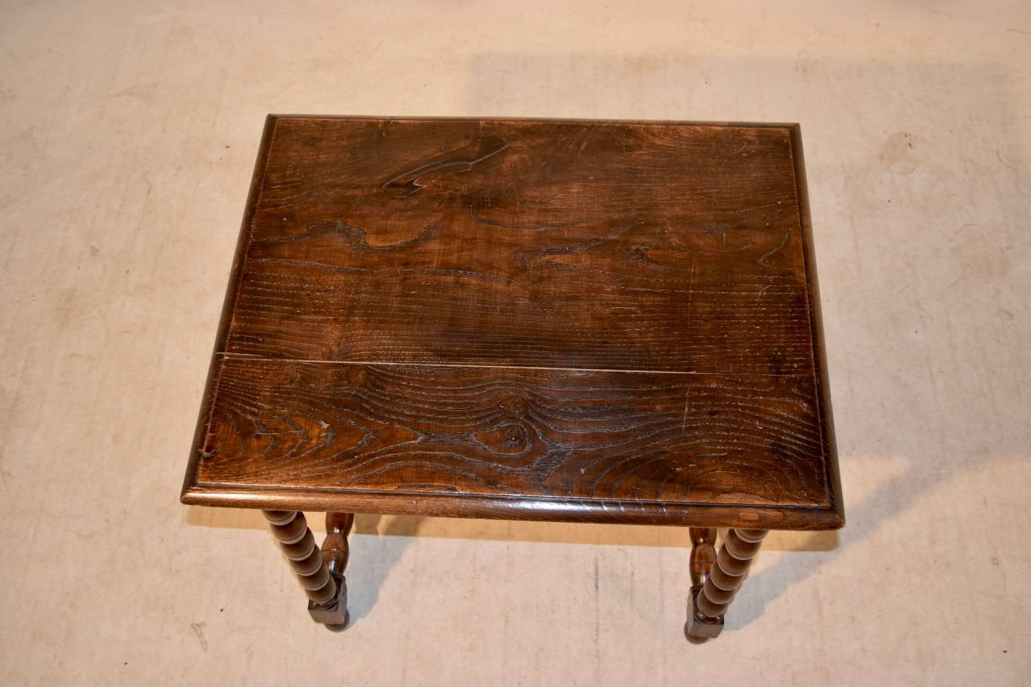 18th Century English Elm Side Table 1