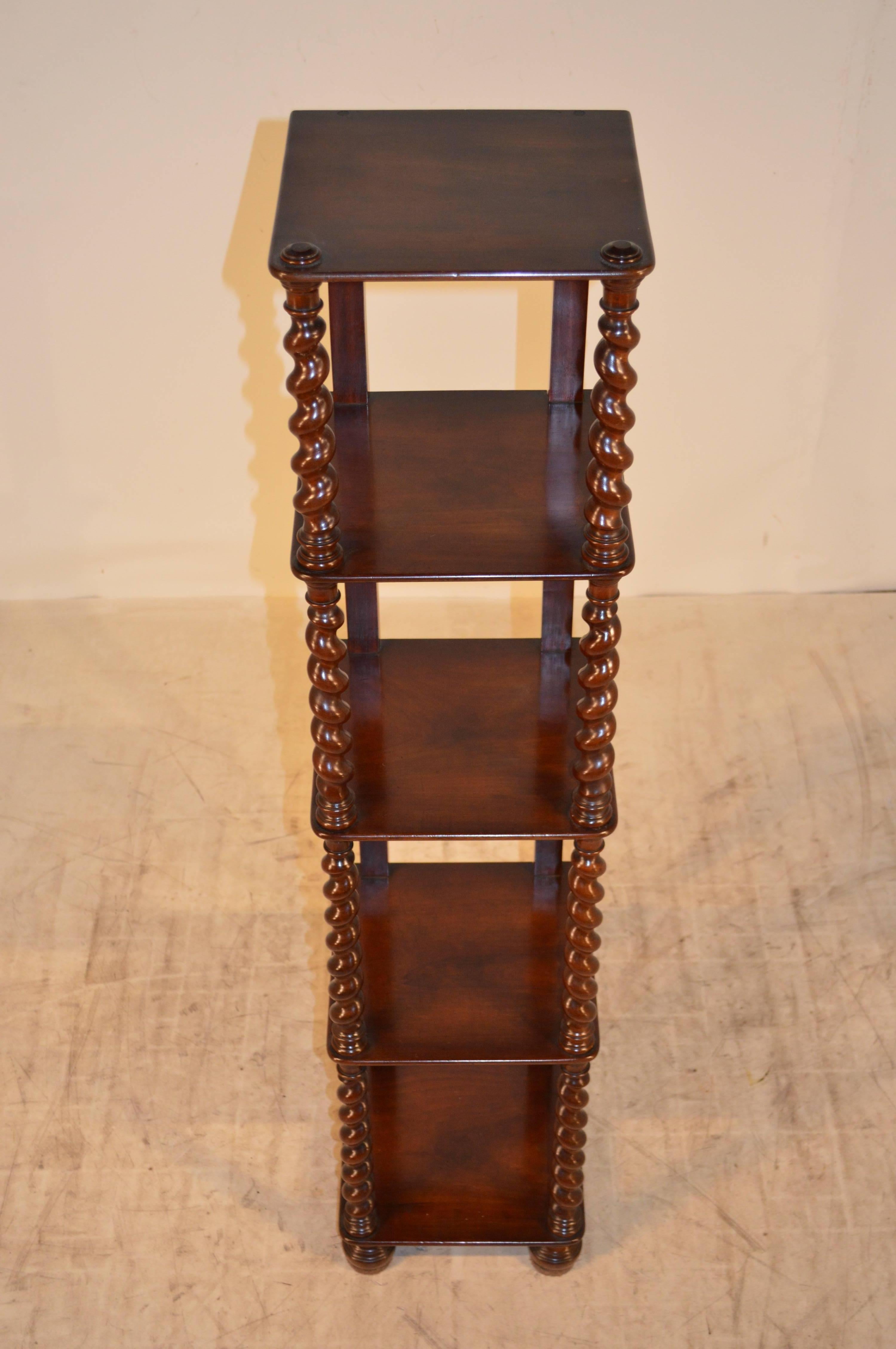 Victorian 19th Century Mahogany Étagère