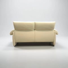 De Sede DS-10 Two-Seat Sofa in Cream Leather, Switzerland, 2000s