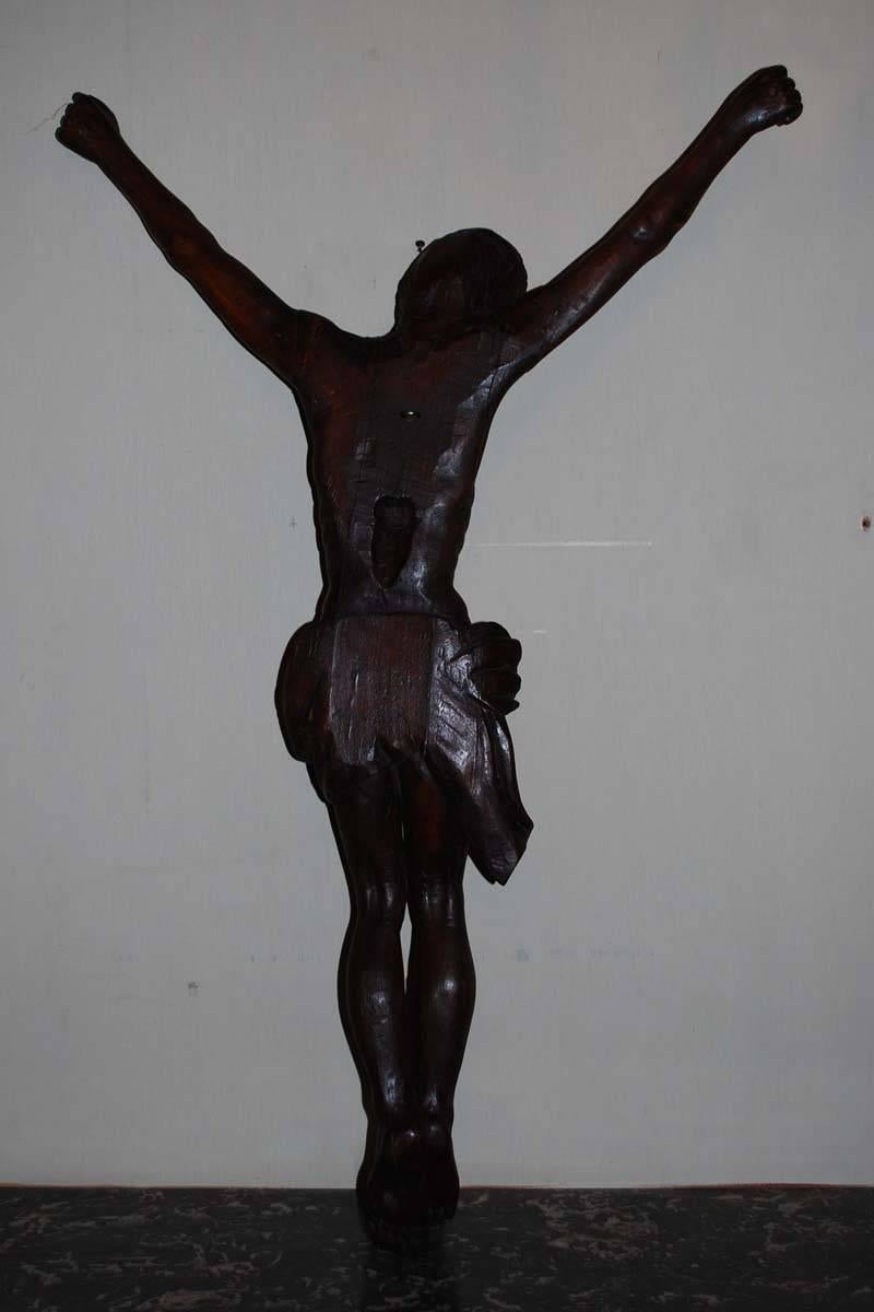 18th Century Linden Wood Crucifix Corpus Christi 4