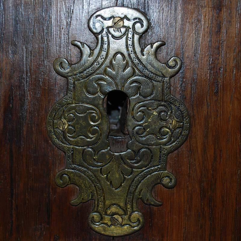Oak 18th Century Dutch Renaissance Cabinet For Sale