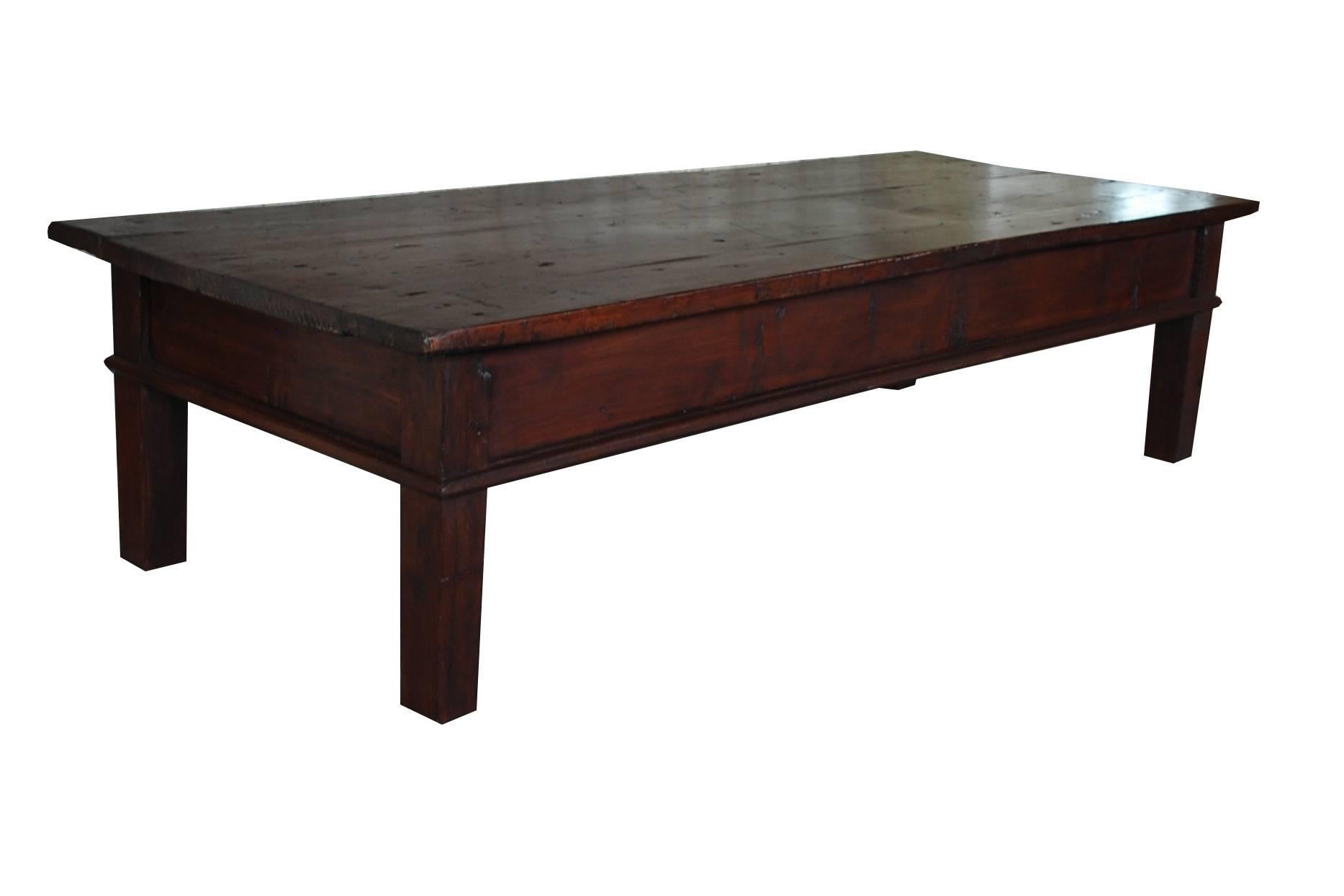chestnut coffee table
