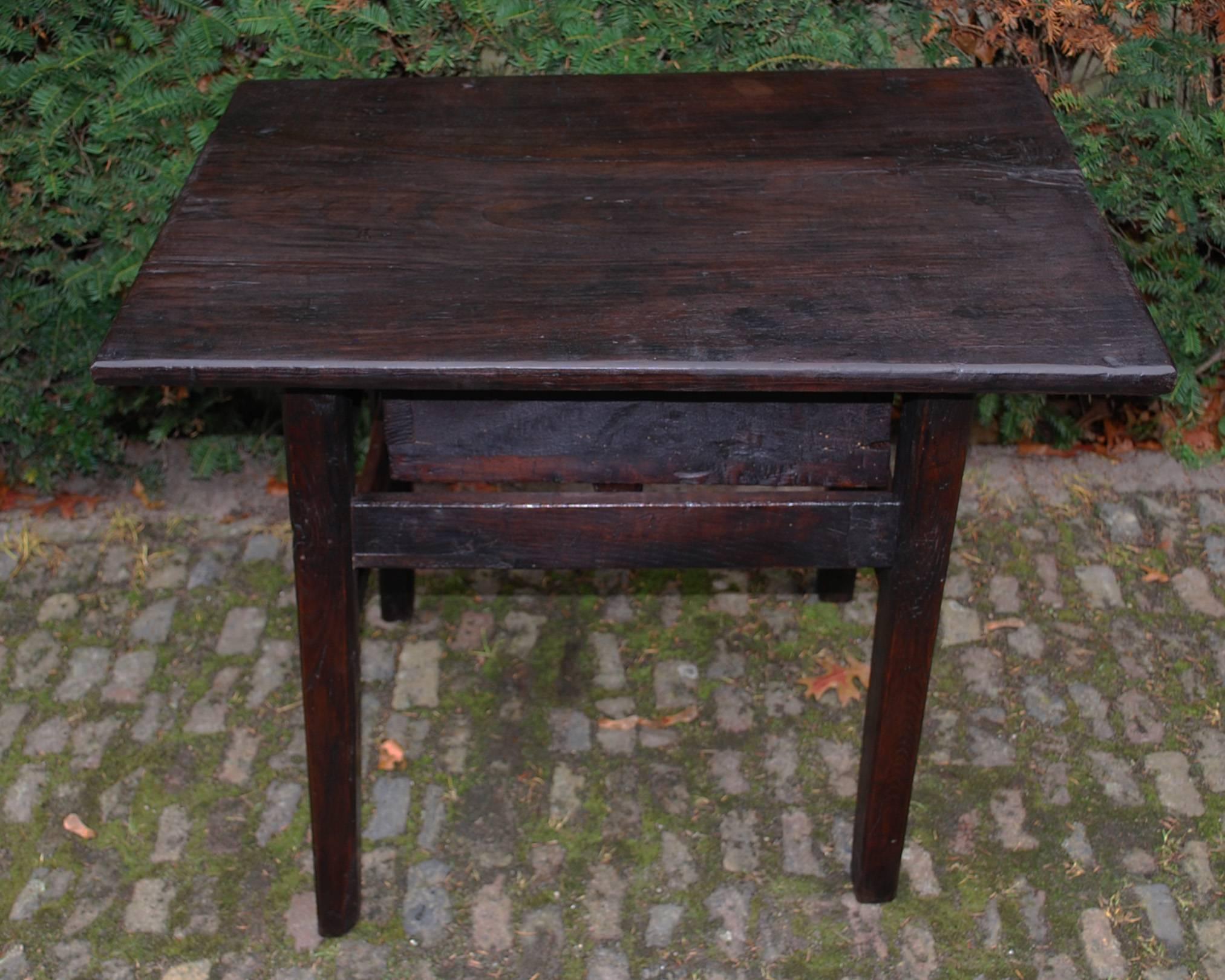 Early 19th Century Primitive Chestnut Wood Low Table 2