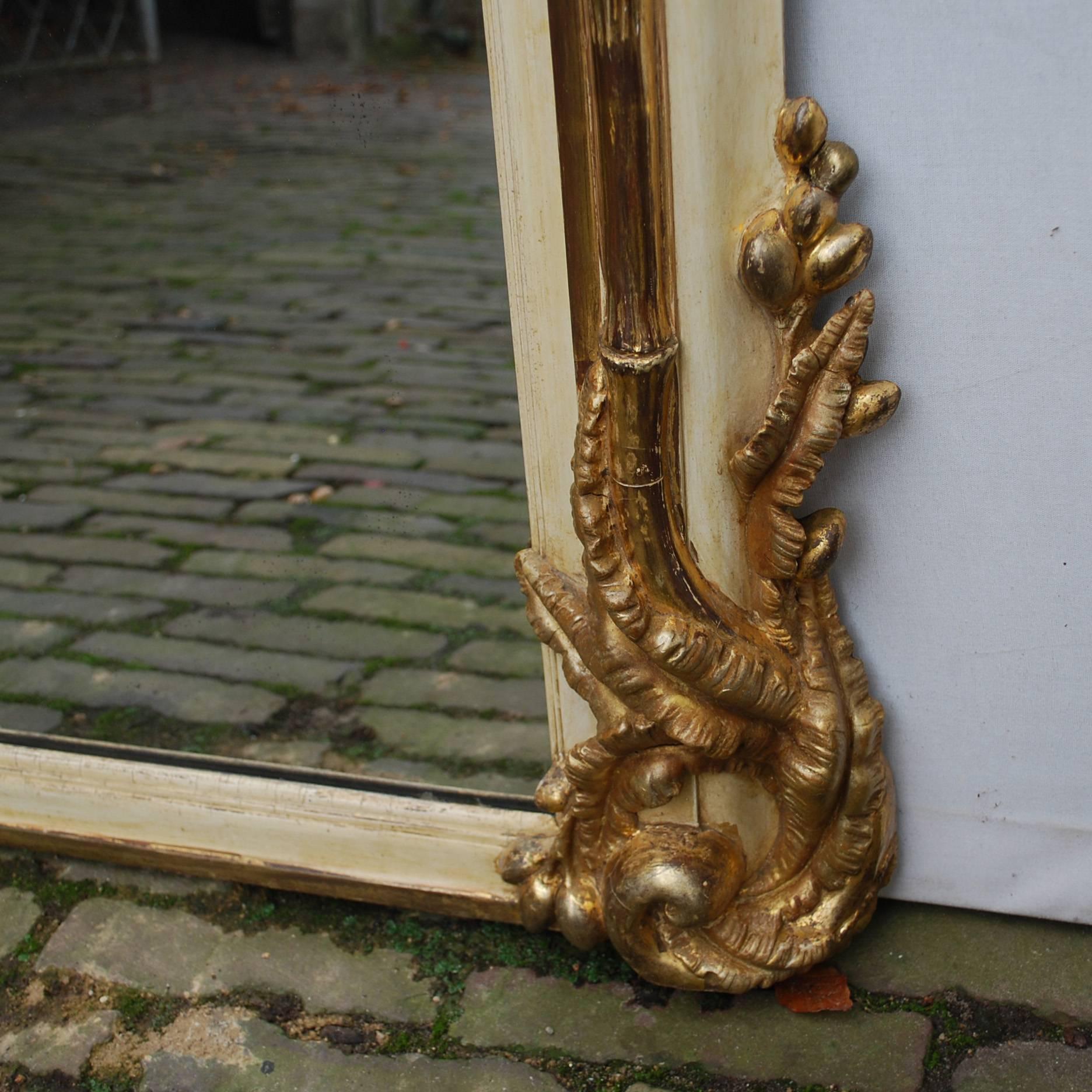Large 19th Century Extraordinary Rare French Gold Gilded Mirror 3