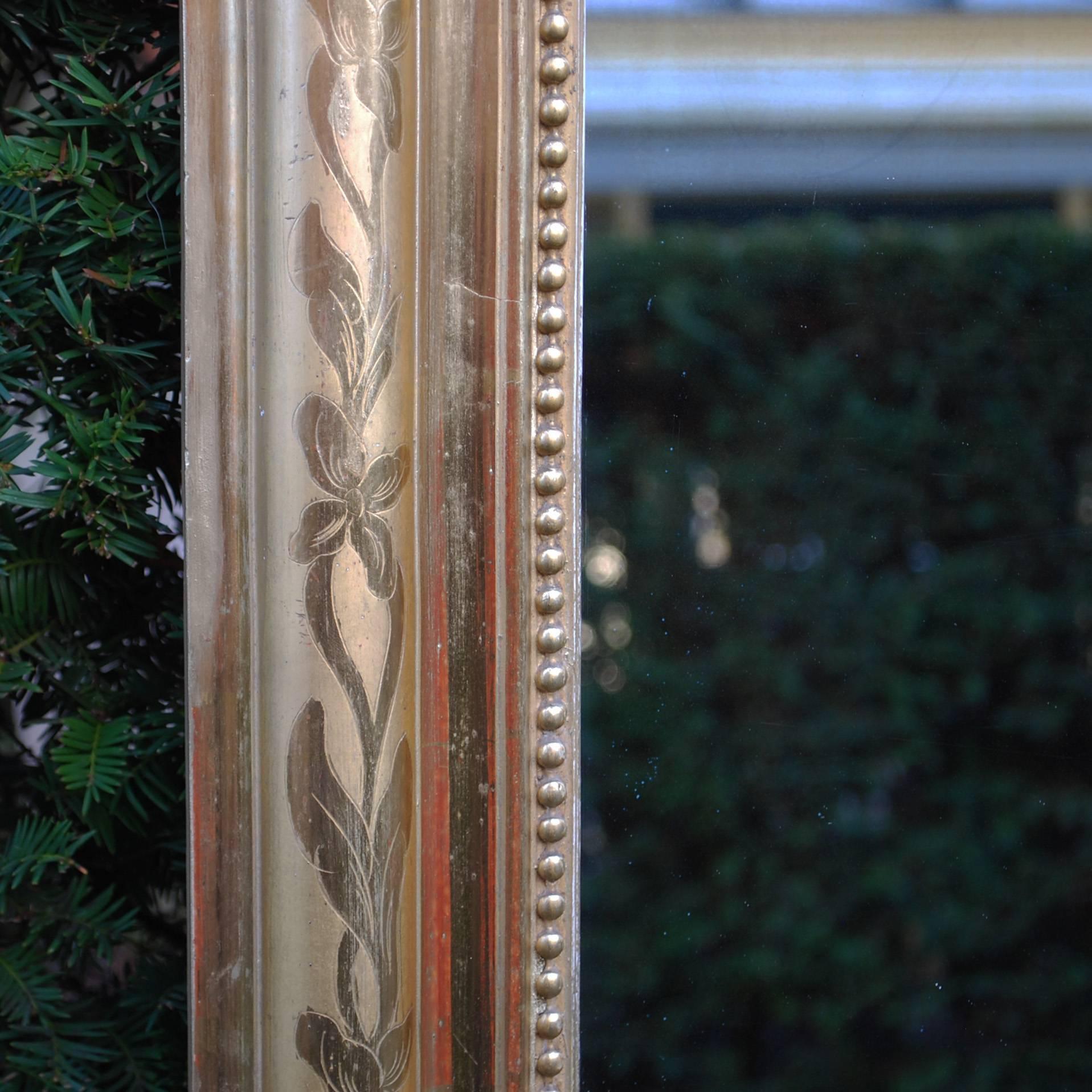 19th Century French Gold Gilded Mirror In Good Condition In Casteren, NL