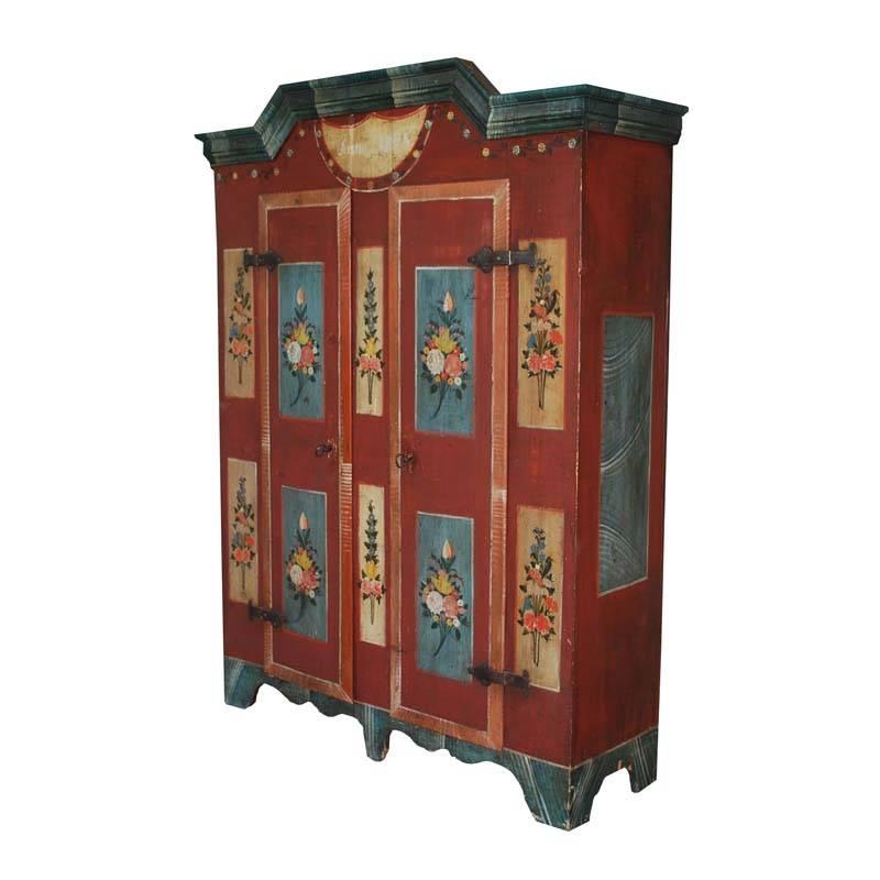 19th century hand-painted Bohemian cabinet made from pinewood.
Originates Bohemia (Austria/Germany), dating 1823.
(Shipping costs on request, depends on destination.)