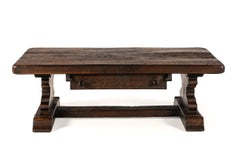 Table basse en chêne massif de Piet Rombouts, fabriquée à partir de bois allemand vieux de plusieurs siècles, Pays-Bas