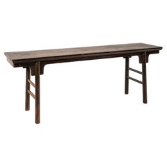 Antique Chinese Elmwood Altar or Console Table, Late Qing Dynasty, circa 1900