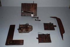 Lot of 18th-19th Century Wrought Iron Locks and Tools