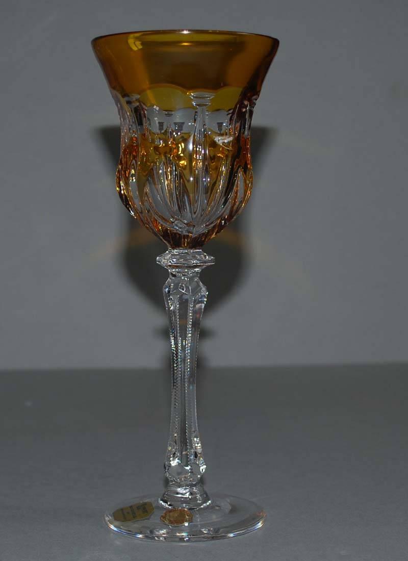 20th Century Set of Six Crystal Wine Goblets or Glasses by Lippert
