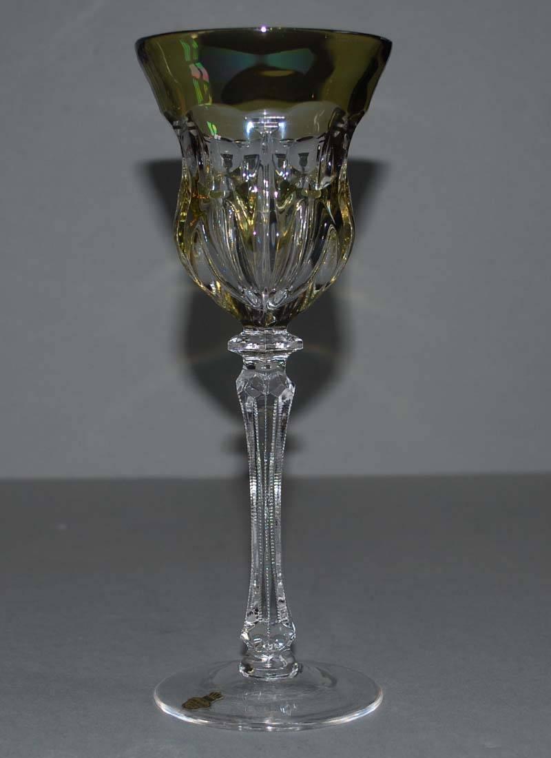 Set of Six Crystal Wine Goblets or Glasses by Lippert 1
