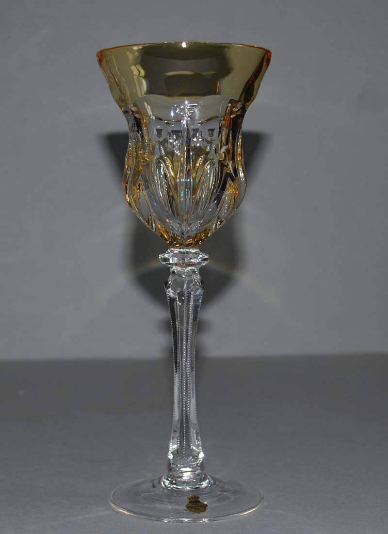 Set of Six Crystal Wine Goblets or Glasses by Lippert 2