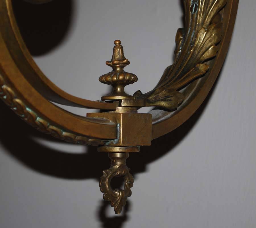 Pair of 19th Century Empire Wall Sconces In Good Condition For Sale In Casteren, NL