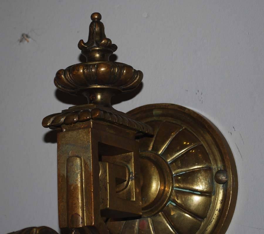 Pair of 19th Century Empire Wall Sconces For Sale 1