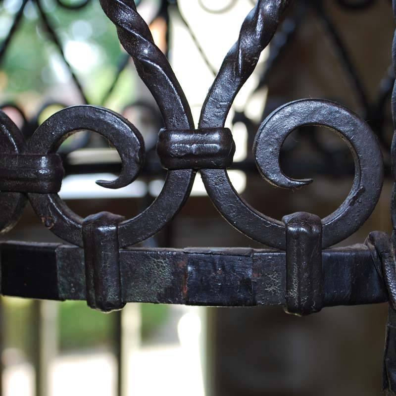 19th Century Wrought Iron Chandelier In Good Condition For Sale In Casteren, NL