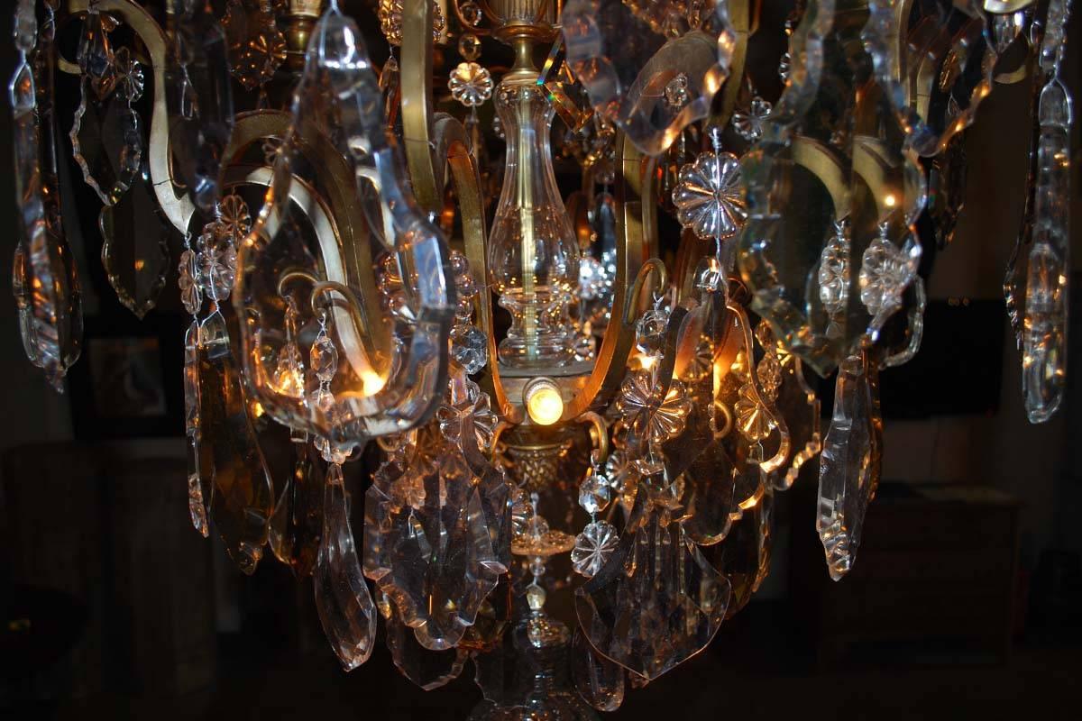 Huge 19th Century Crystal Chandelier For Sale 1