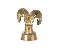Vintage Large Brass Ram's Head / Bust Sculpture