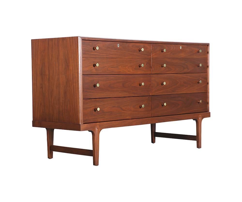 Wood Drexel “Apart Mates” Walnut Dresser