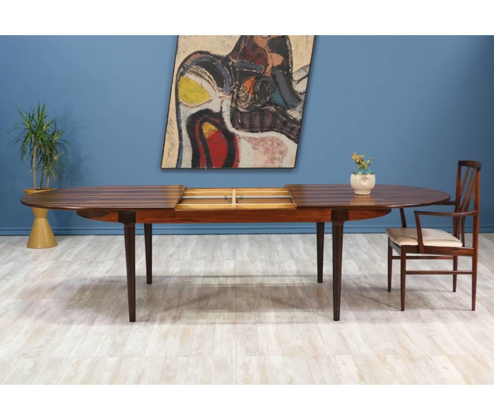 Mid-Century Modern Arne Hovmand-Olsen Rosewood Dining Table for Mogens Kold