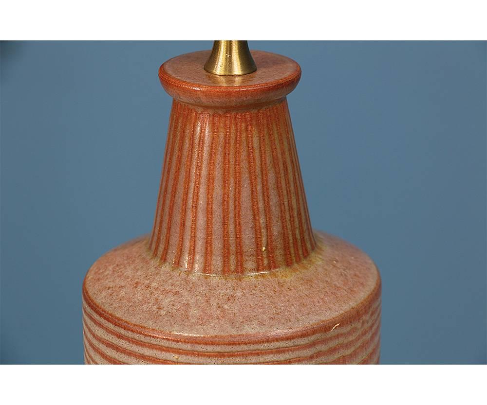 Mid-20th Century Aldo Londi Ceramic Table Lamp for Bitossi