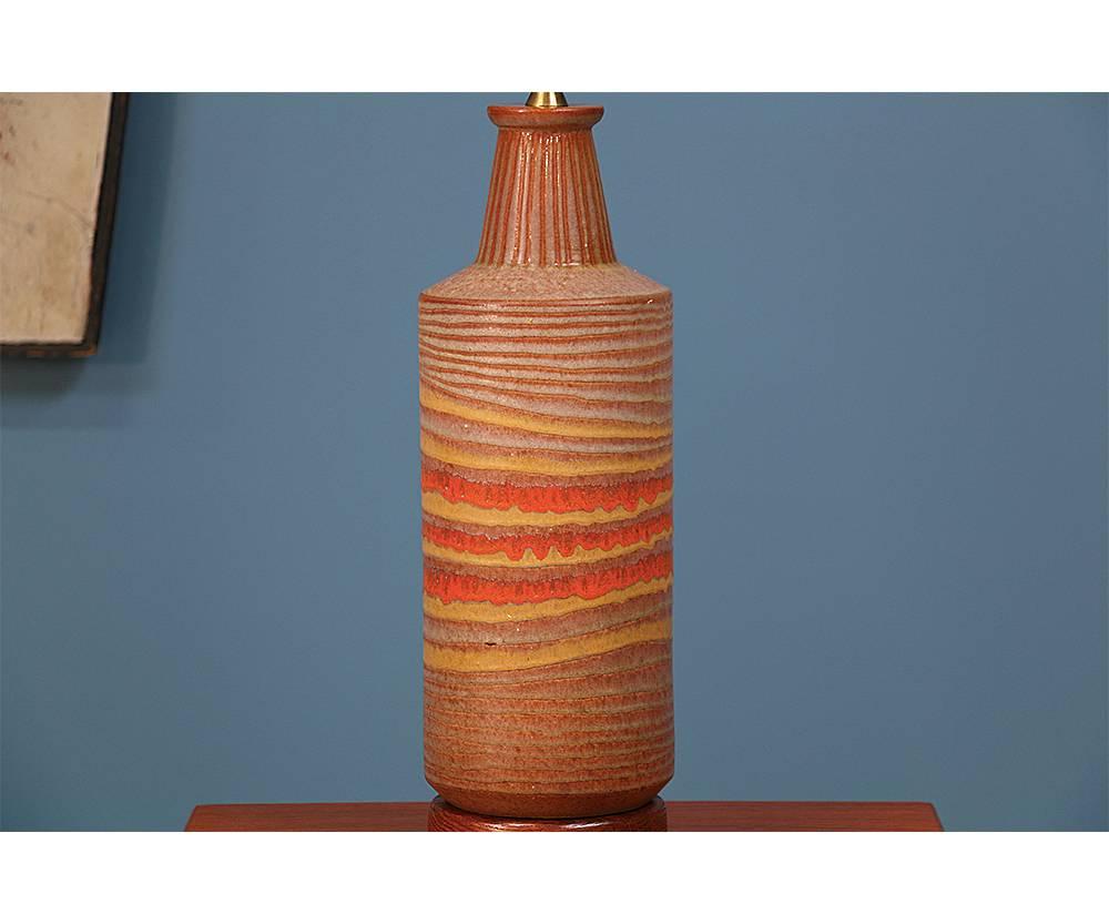 American Aldo Londi Ceramic Table Lamp for Bitossi