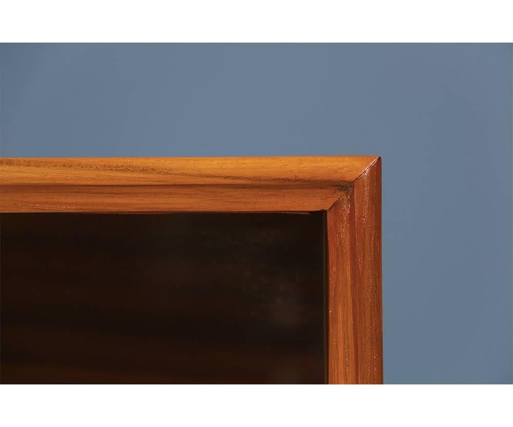 mid century modern low bookcase