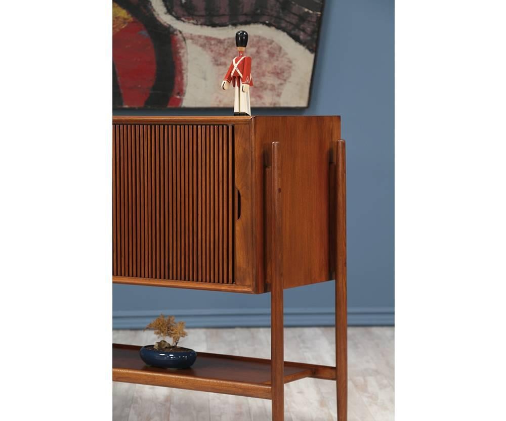 American Barney Flagg “Parallel” Tambour Door Credenza for Drexel