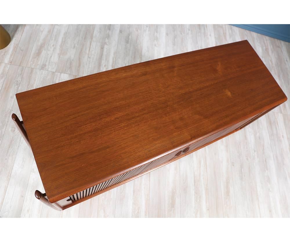 Barney Flagg “Parallel” Tambour Door Credenza for Drexel 2