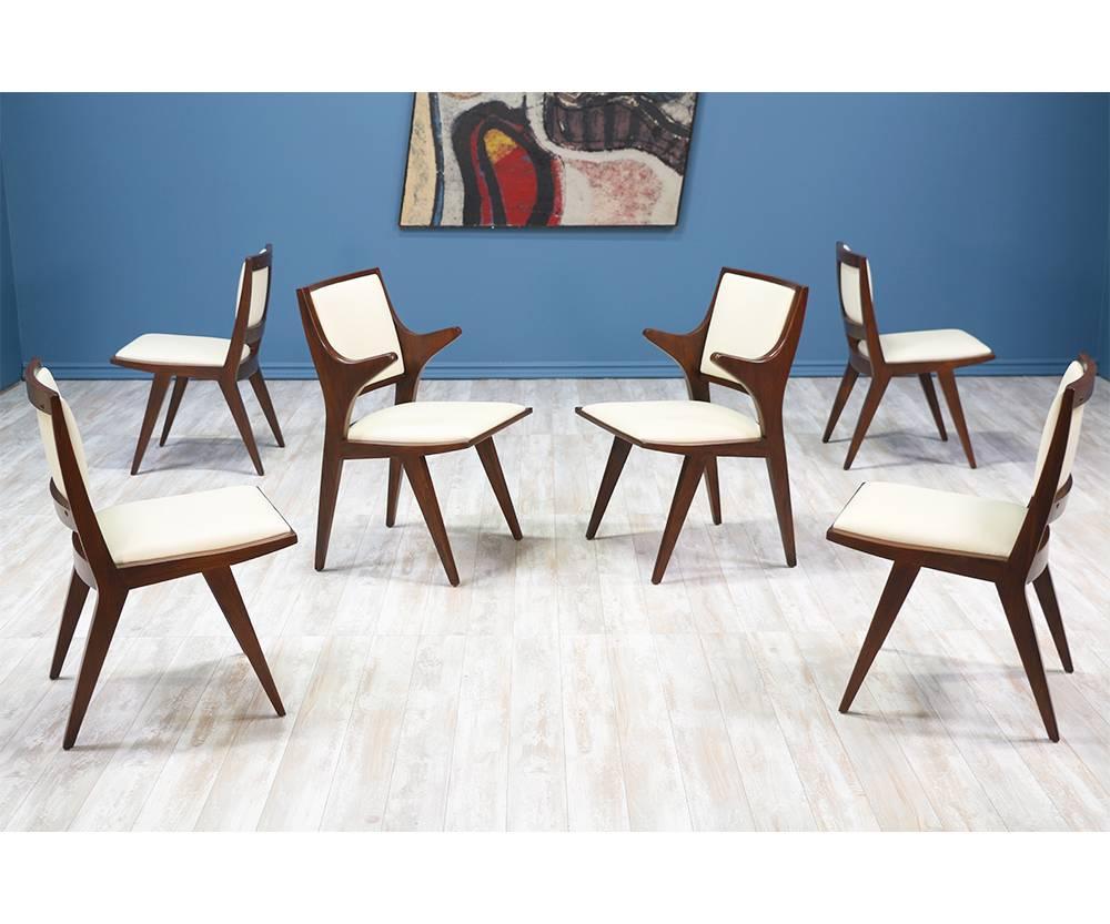 Set of Six Rare Dan Johnson Dining Chairs for Hayden Hall Furniture 3