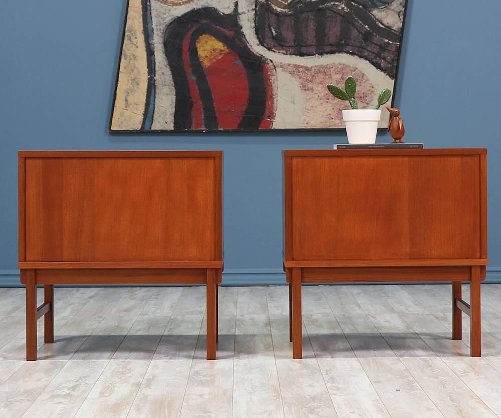 Swedish Folke Ohlsson Teak Nightstands for DUX