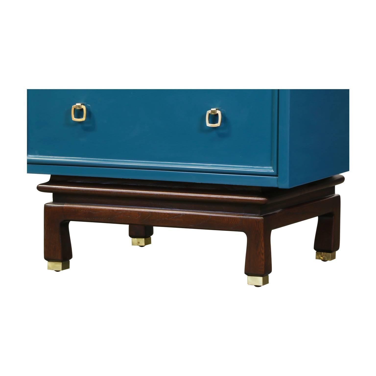 American of Martinsville Lacquered Night Stands In Excellent Condition In Los Angeles, CA