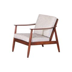 Folke Ohlsson Lounge Chair with Cane Backrest for Dux