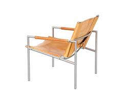 Martin Visser SZ02 Cognac Leather Easy Chair for Spectrum